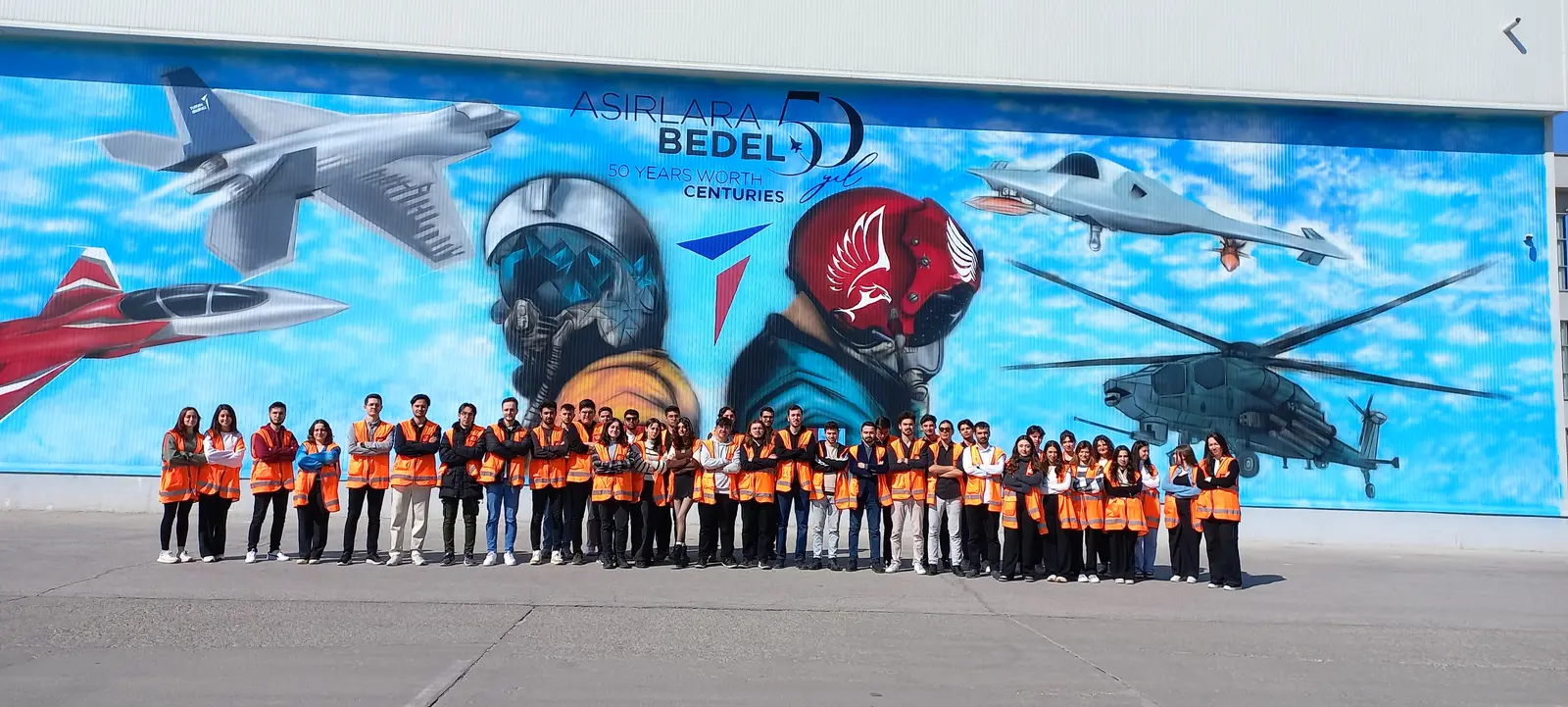 TUSAŞ teknik gezisinde katılımcılar