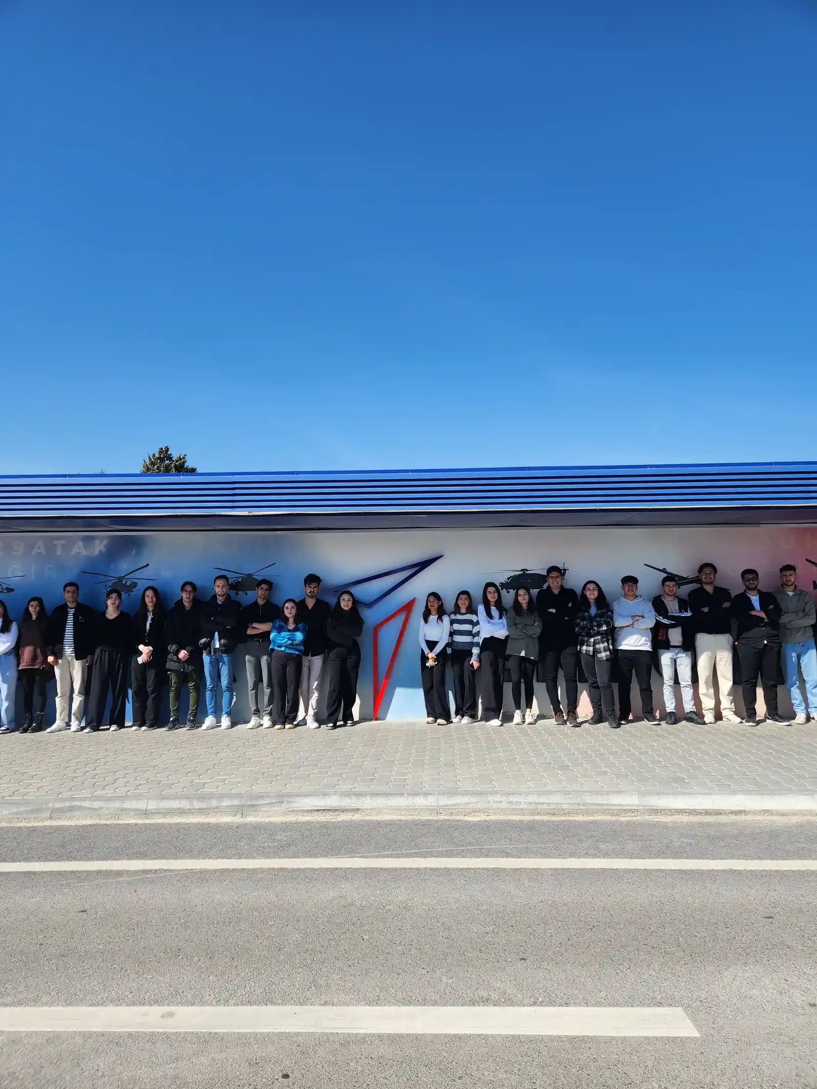 TUSAŞ teknik gezisinden bir kare