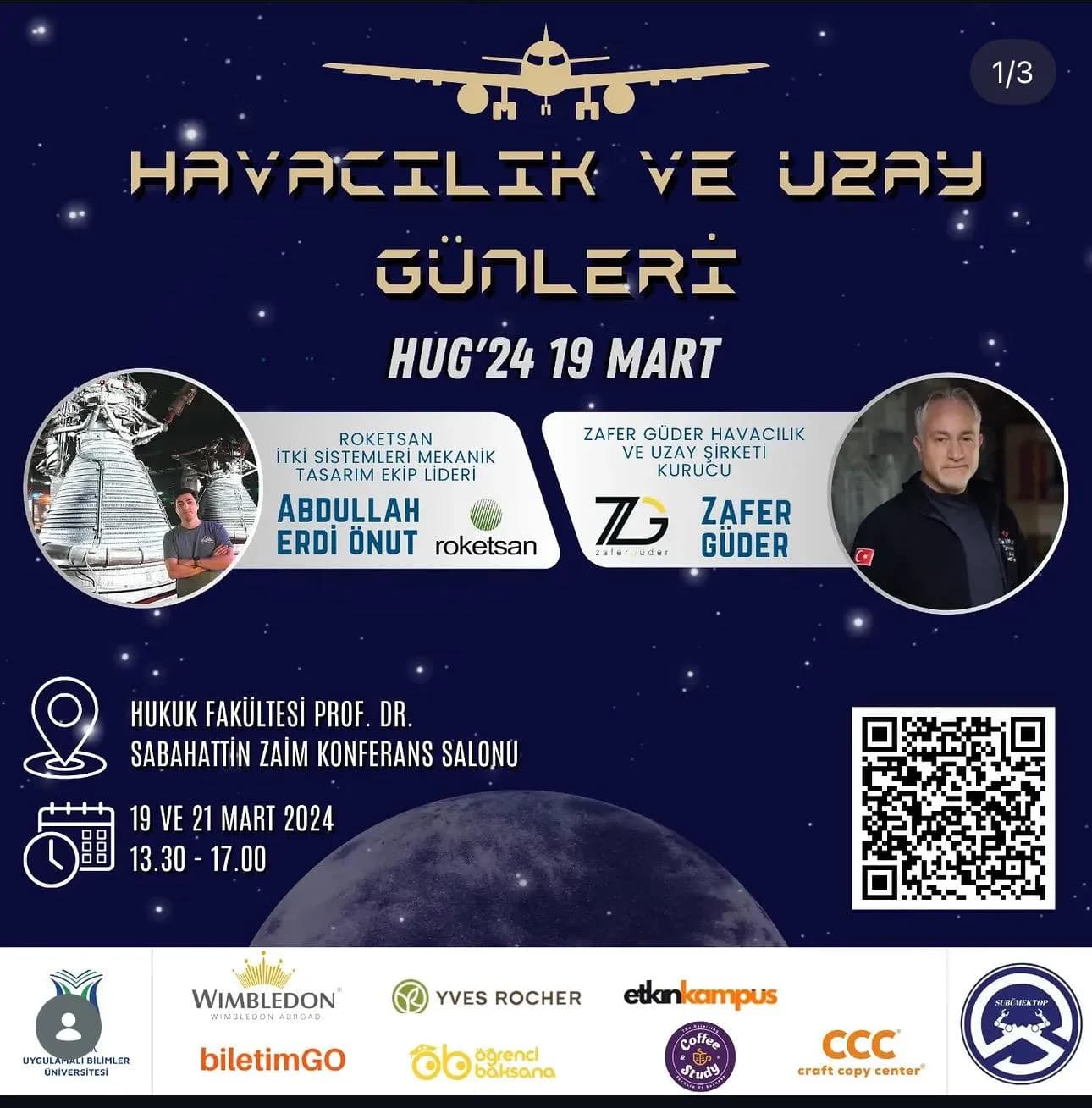 Havacılık ve Uzay Günleri (HUG'24) etkinlik afişi